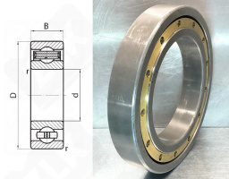 Подшипник 140Л (6140MB) радиальный шариковый 200-310-51 мм