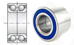 Подшипник DAC30630042-2RZ радиально-упорный шариковый 30-63-42 мм