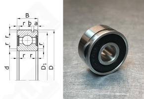 Подшипник B8-74T12BDD радиальный шариковый 8-22-11 мм