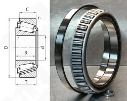 Подшипник 10079/500М радиально-упорный роликовый конический 500-670-85 мм