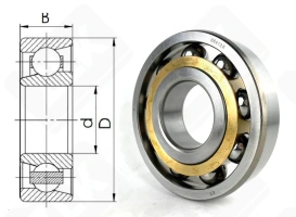 Подшипник 66412Л (7412BM) радиально-упорный шариковый 60-150-35 мм