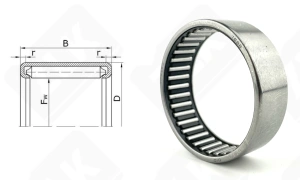Подшипник HK5520 радиальный игольчатый 55-63-20 мм