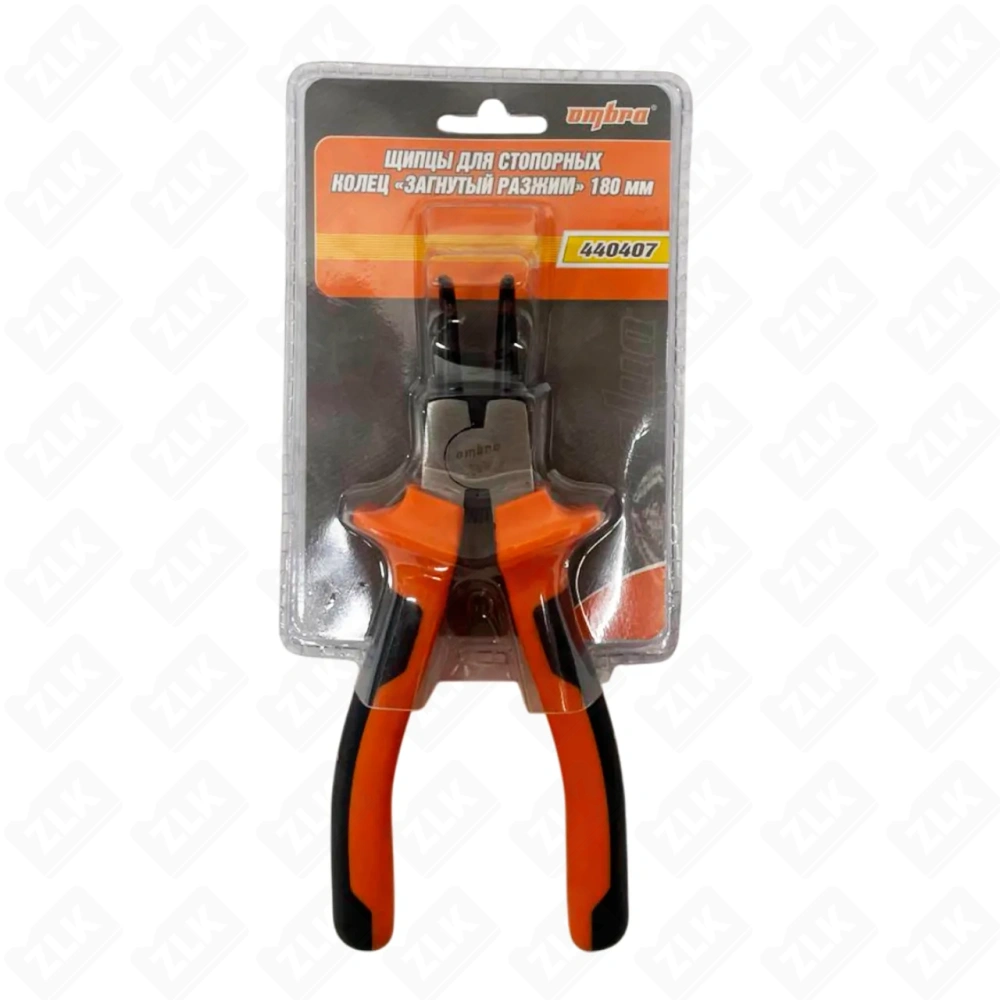 Съемник стопорных колец 180мм (разжим) загнутые   (арт.440407)