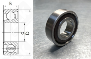 Подшипник 46202 Е (7202ACTVP) радиально-упорный шариковый 15-35-11 мм