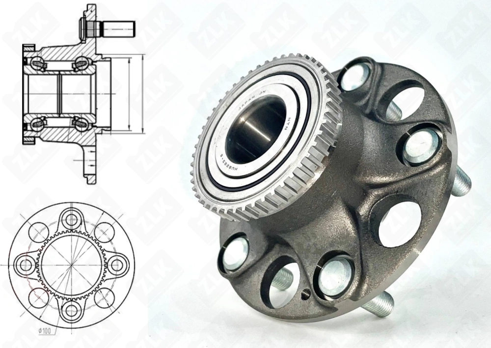 HUB283-6 (102093 BR930383 TGB.43162.S01 JWB-3058) NTN