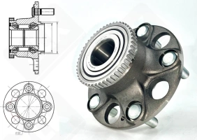 Подшипниковый ступичный узел HUB283-6 (102093 BR930383 TGB.43162.S01 JWB-3058) радиально-упорный шариковый 30/70-139,5-79 мм