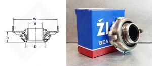Выжимной подшипник VKC3674 упорный шариковый 27,5-33,4-12,5 мм