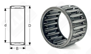 Подшипник K25x30x20 радиальный игольчатый 25-30-20 мм