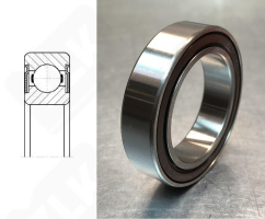 Подшипник AC3552122RS радиальный шариковый 35-52-12 мм