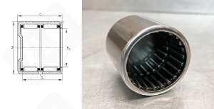 Подшипник BK3038ZW радиальный игольчатый 30-37-38 мм