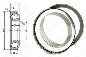 Подшипник 2007940 (32940) радиально-упорный роликовый конический 200-280-51 мм