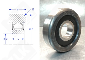 Подшипник 63355-31961-71 радиальный шариковый 45-124,5-25/34 мм