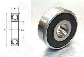 Подшипник B17-116T1XDDGCMR радиальный шариковый 17-52-18 мм