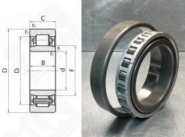 Подшипник 2309 Д (N309) радиальный роликовый 45-100-25 мм