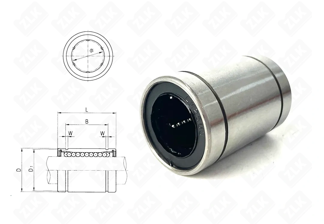Подшипник шариковый  (LM25UU) 25×40× мм STC