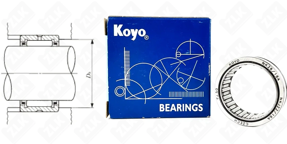 Подшипник игольчатый (NK26/16) 26×34×16 мм Koyo оригинал