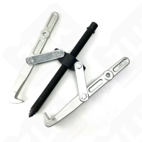 Съемник 2-х лапый удлиненный шарнирный 400мм ф50-500мм (Авто Dело)