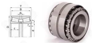 Подшипник 1097760 М (T35160) радиально-упорный роликовый конический 300-500-152/205 мм