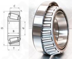 Подшипник 18590/20 радиально-упорный роликовый конический 41,275-73,025-16,667 мм