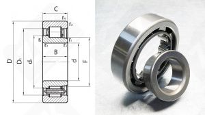 Подшипник 42306 (NJ306) радиальный роликовый 30-72-19 мм