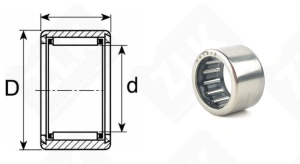 Подшипник CK091308 (HK1210) радиальный игольчатый 12-16-10 мм