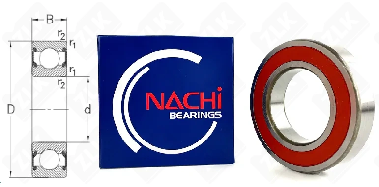 Подшипник шариковый 180210 (62102NSE9) 50×90×20 мм Nachi оригинал
