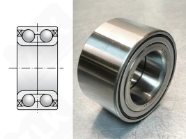 Подшипник AU08101LXLL260 радиально-упорный шариковый 38-72-40 мм