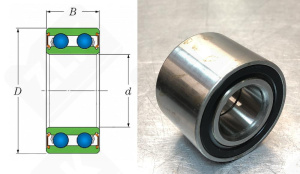 Подшипник FC12025S09 (VKBA961 F15041 DAC25520037) радиально-упорный шариковый 25-52-37 мм