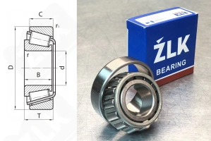 Подшипник LM11749RGB3/710RGB02 радиально-упорный роликовый конический 17,5-39,8-13,9 мм