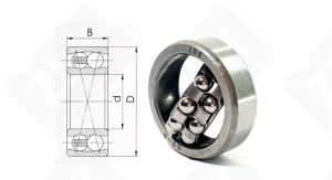Подшипник 1008 радиальный шариковый самоустанавливающийся 8-22-7 мм