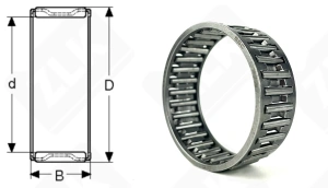 Подшипник K42x47x17 радиальный игольчатый 42-47-17 мм