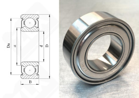 Подшипник 83A831GC5 радиальный шариковый 36-67-23 мм