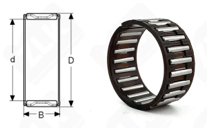 Подшипник K24x28x13 радиальный игольчатый 24-28-13 мм