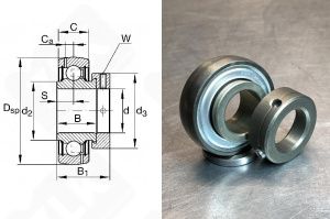 Подшипник GRA014-NPP-B-AS2/V радиальный шариковый 22,225-52-15/21,413 мм