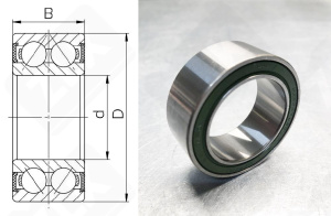 Подшипник 32BD4718T1XDDUM02ZA радиально-упорный шариковый 32-47-18 мм