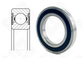 Подшипник 7000109 (2RS) (160092RS) радиальный шариковый 45-75-10 мм