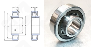 Подшипник NUB204ECPC3 радиальный роликовый 20-47-14 мм