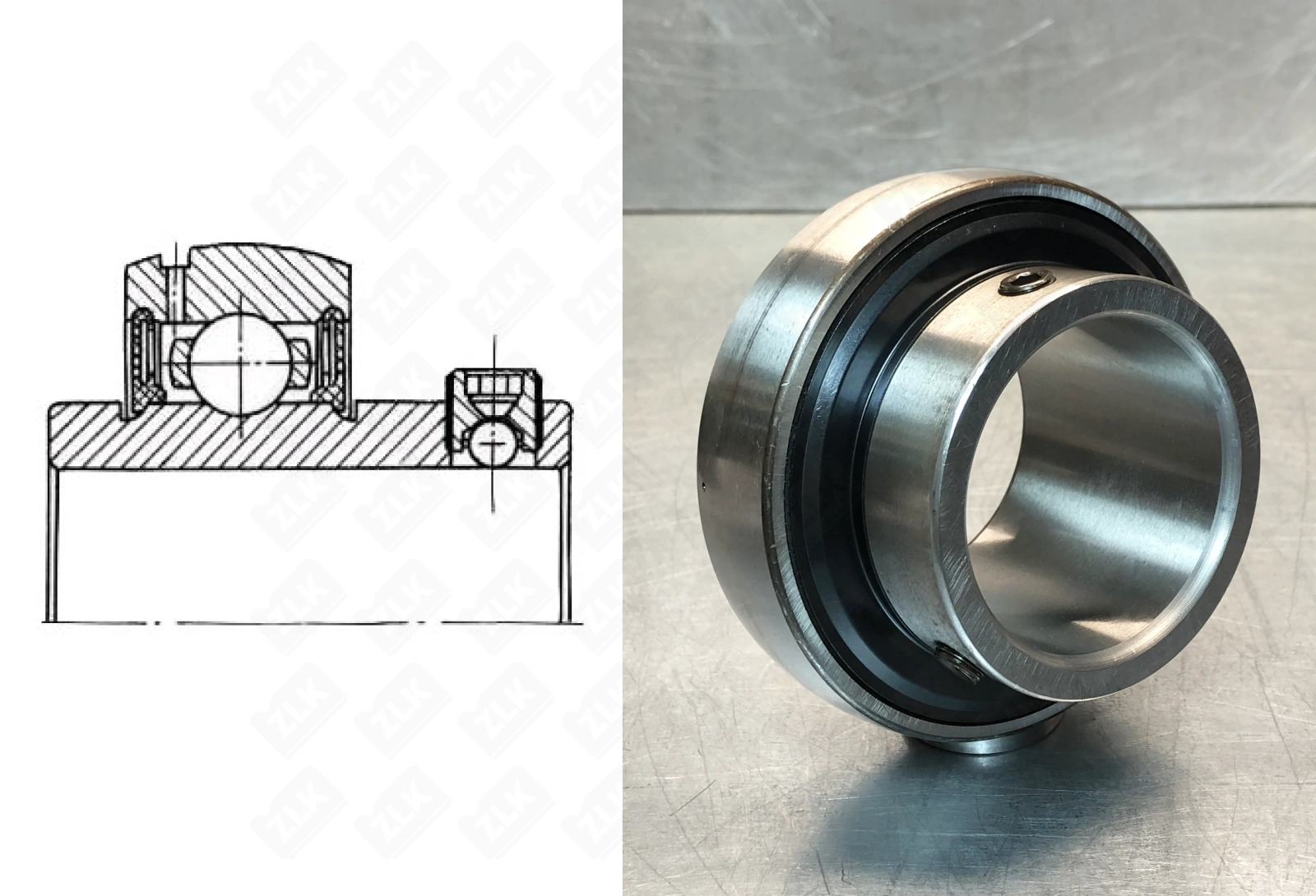 Подшипник шариковый  (YAR212-207-2F) 60×110×65.1 мм SKF оригинал