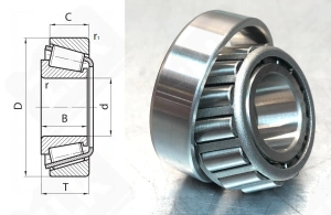 Подшипник M12649/10 радиально-упорный роликовый конический 21,43-50,005-18,288 мм