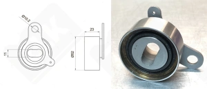 Подшипник 52TB0529B01 радиальный шариковый 11-52-23 мм