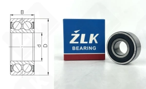 Подшипник 3056203Ш4 (52032RS,32032RS) радиально-упорный шариковый 17-40-17,5 мм