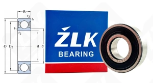 Подшипник 180202 Ш4 (62022RS) радиальный шариковый 15-35-11 мм