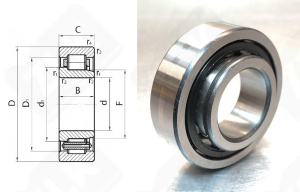 Подшипник 42605 (NJ2305) радиальный роликовый 25-62-24 мм