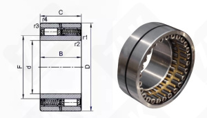 Подшипник 782726 радиальный роликовый 130-230-110 мм