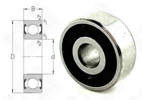 Подшипник 180023 (6232RS) радиальный шариковый 3-10-4 мм