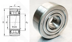 Подшипник LR5205 NPPU радиальный шариковый 25-62-20,0 мм