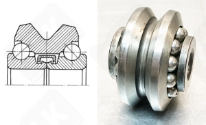 Подшипник 776800 Х радиально-упорный шариковый 10-35,85-17,7 мм