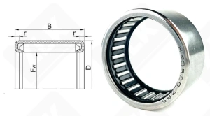 Подшипник HK35202RS радиальный игольчатый 35-42-20 мм