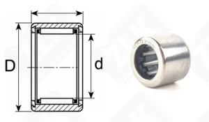 Подшипник СК071109 (HK0709) радиальный игольчатый 7-11-19 мм