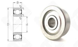 Подшипник 180024 ZZ (F624ZZ) радиальный шариковый 4-13-5 мм